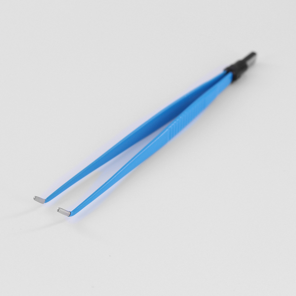 ESU Reusable 20cm Curved Bipolar Forceps – 2mm Tip