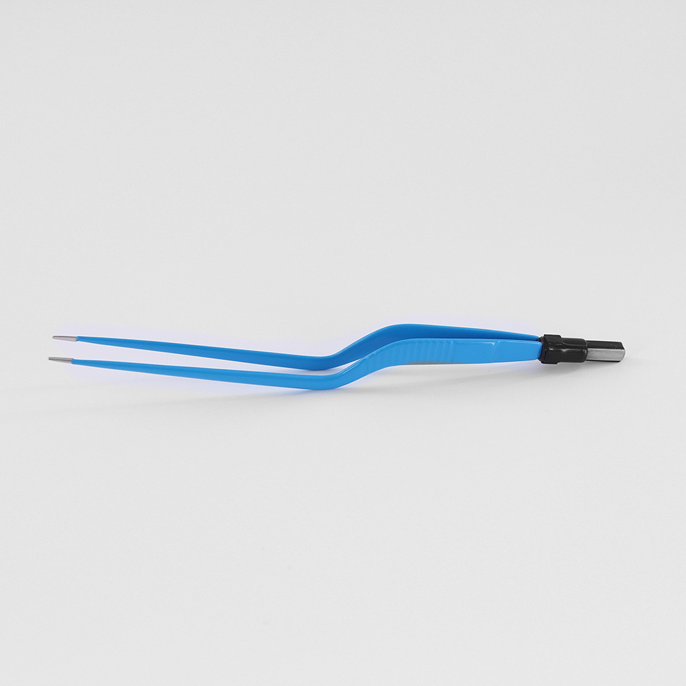 ESU Reusable 20cm Angled Bipolar Forceps 1mm Tip