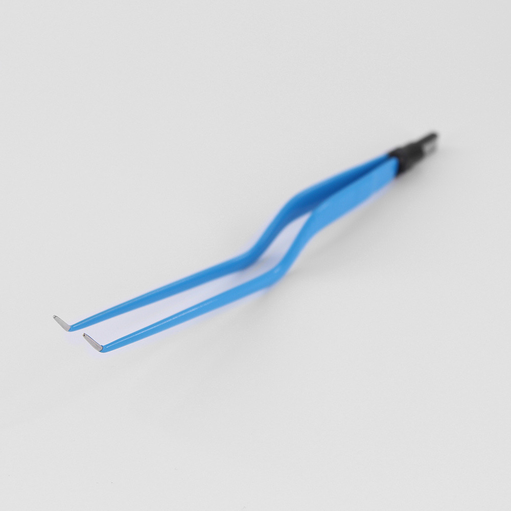 ESU Reusable Angled Curved Bipolar Forceps 20cm – Inward