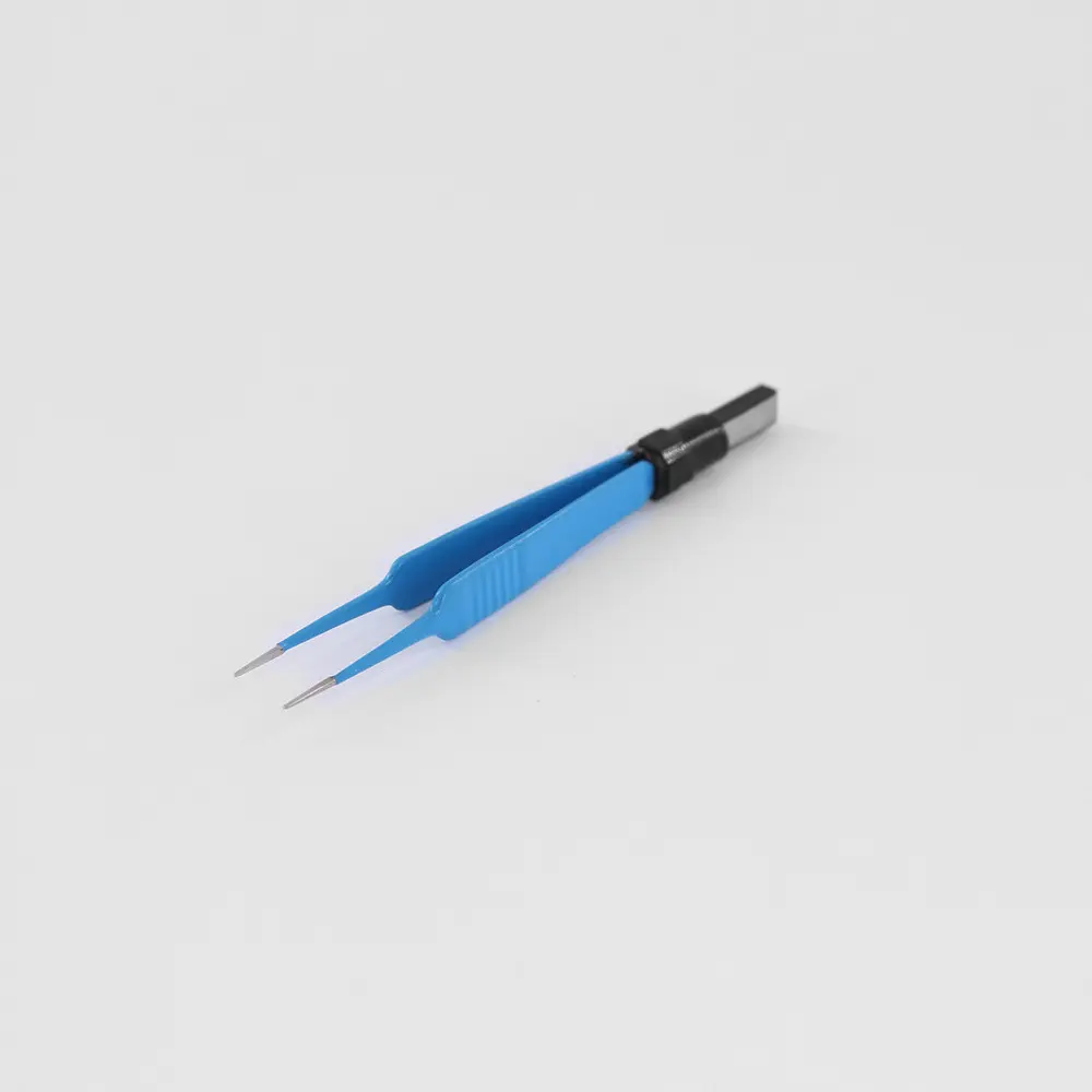 ESU Reusable 11.5cm Straight Bipolar Forceps – .5mm Tip