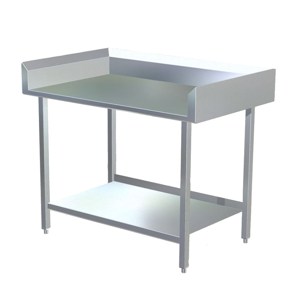 Stainless Steel Prep Table with Splash Guard