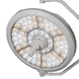 72 LEDs per dome · proprietary lenses