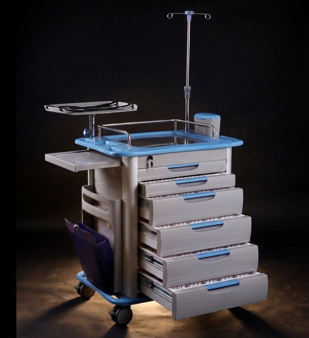 PCB-EM1 Medical Critical Care Cart