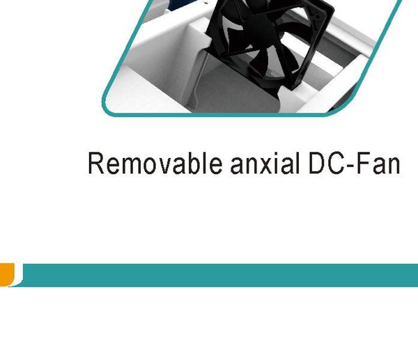 Removable axial DC fan