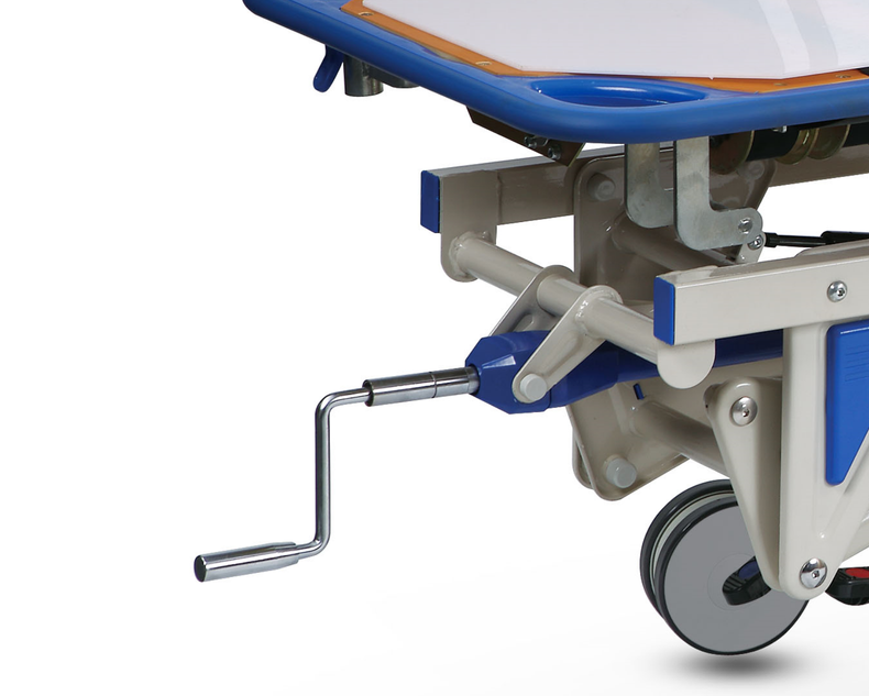 Crank-operated patient movement